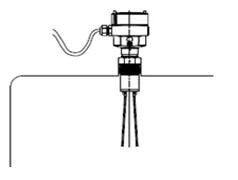 Vibrating tuning fork level switch sensor Vibrating tuning fork level switch sensor